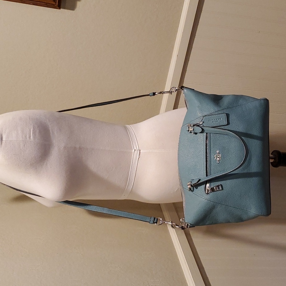 Coach Robin's egg blue Prairie handbag - Picture 2 of 14